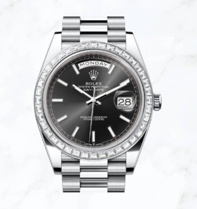Rolex Day-date 40 Platinum Black Dial 228396tbr new Unworn