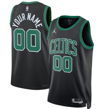 Boston Celtics Jordan Brand Unisex 202223 Swingman Custom Jersey - Statement Edition - Black