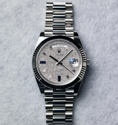 Rolex Day-date 40 Platinum Diamond-paved Dial 228236