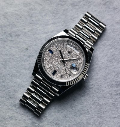 Rolex Day-date 40 Platinum Diamond-paved Dial 228236