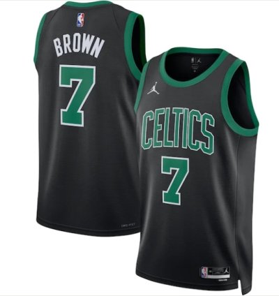 Jaylen Brown Boston Celtics Jordan Brand Unisex Swingman Jersey - Statement Edition - Black
