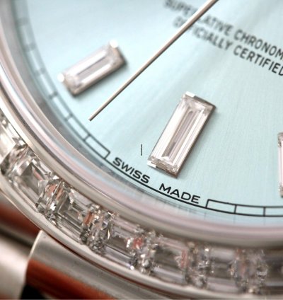 Rolex Day-date 40 Platinum Diamonds Ref 228396tbr Teilbeklebt