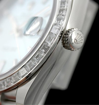 Rolex Day-date 40 Platinum Diamonds Ref 228396tbr Teilbeklebt