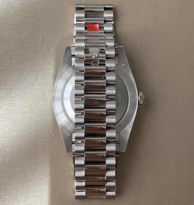 Rolex Day-date 40 Platinum Green Dial Arabic Numerals With Fluted Bezel - 228236-0017
