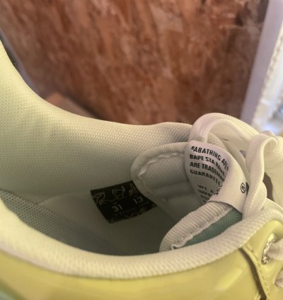 Bape Sta Nostalgic Yellow Green