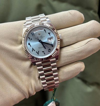 Rolex Day-date 40 Platinum Ice Blue Arabic Dial 40 Mm