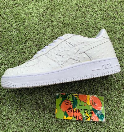 Bape Sta Ostrich White