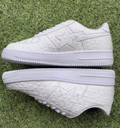 Bape Sta Ostrich White