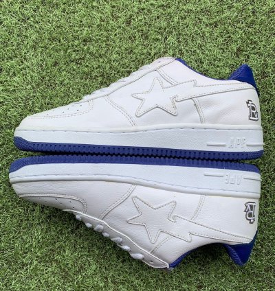 Bape Sta Revolver Leather White
