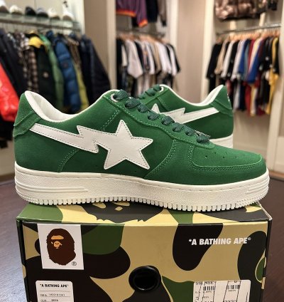 Bape Sta Suede Green