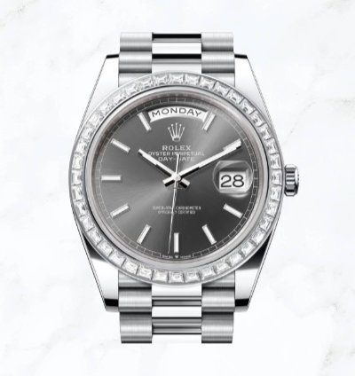 Rolex Day-date 40 Platinum Slate Dial 228396tbr new Unworn