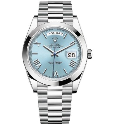 Rolex Day-date 40 Platinum Unworn Full Set Roman Dial