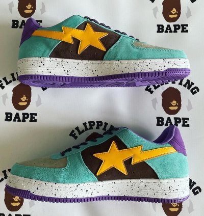 Bape Sta Teal Yellow Suede