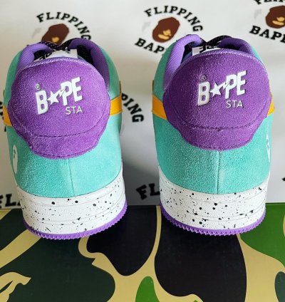 Bape Sta Teal Yellow Suede