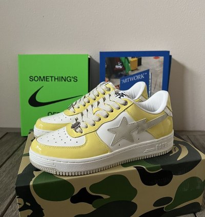 Bape Sta Yellow Ssense Sneakers