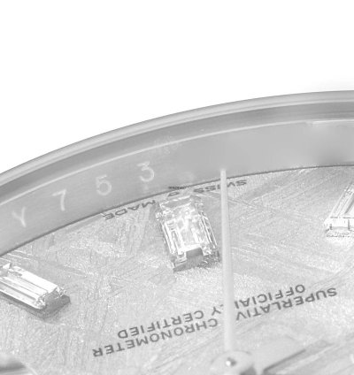 Rolex Day-date 40 President Platinum Meteorite Diamond Mens Watch 228396 Unworn