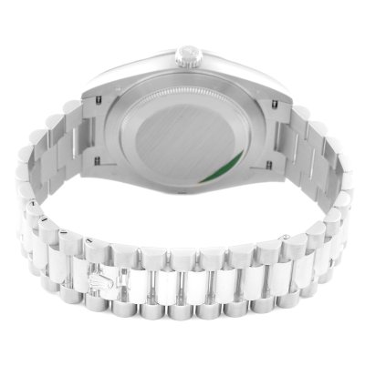 Rolex Day-date 40 President Platinum Meteorite Diamond Mens Watch 228396 Unworn