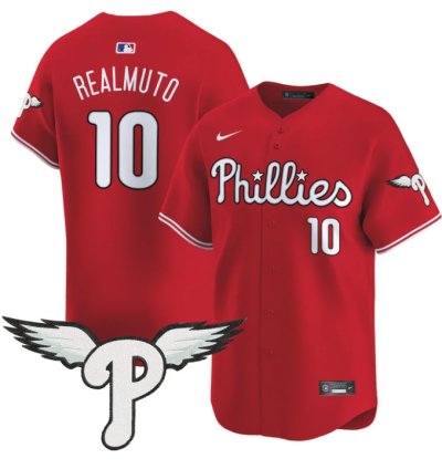 Jtrealmuto Jersey 10 Philadelphia Phillies 2025 Vapor Premier Limited Stitched Red