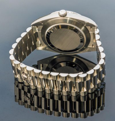 Rolex Day-date 40 Unworn 2023 Day-date 40mm Platinum With Baguette Bezel Meteorite 228396tbr