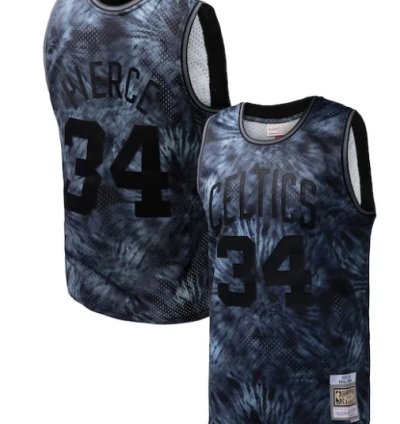 Paul Pierce Boston Celtics Hardwood Classics 200708 Tie-dye Swingman Jersey - Black