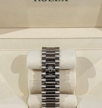Rolex Day-date 40 White Gold Day-date 40 Pav Sapphire Baguette Diamond Dial 2023 Unworn 228349rbr