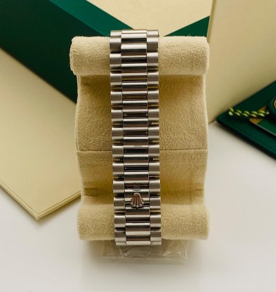 Rolex Day-date Ii 218206 Full Stickers Barcode Diamond Index Arabic Day And Date