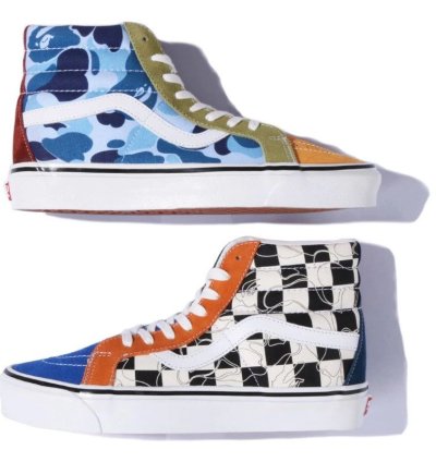 Bape Vans Multi Camo Sk8-hi