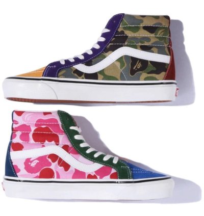 Bape Vans Multi Camo Sk8-hi