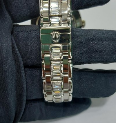 Rolex Day-date Pearlmaster With Baguette Bezel And Bracelet