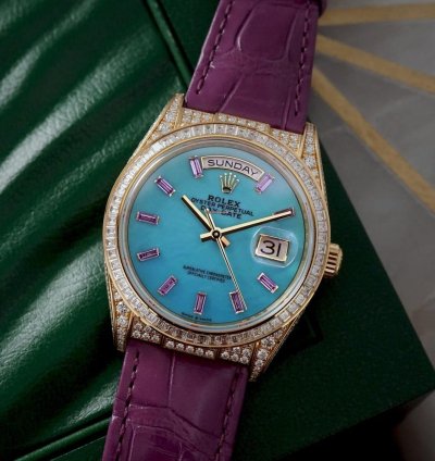 Rolex Day-date With Diamonds 128458tbr-0002