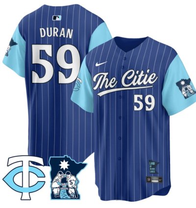 Jhoan Duran Jersey 59 Minnesota Twins 2025 City Connect Concept Stitched Royal