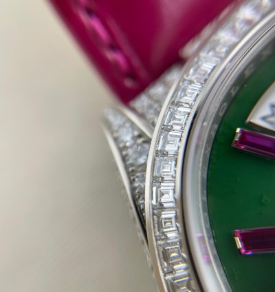 Rolex Day-date With Diamonds Jade Dial 128459tbr
