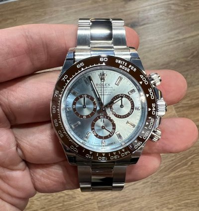 Rolex Daytona 2025 New Daytona Platinum Ice Blue Baguette Diamond Dial