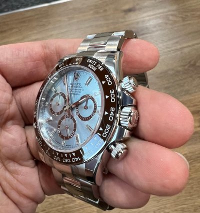 Rolex Daytona 2025 New Daytona Platinum Ice Blue Baguette Diamond Dial