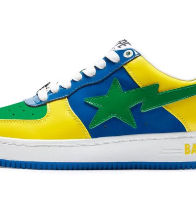 Bapesta 1 Brazil Green Blue Yellow Size 9 5