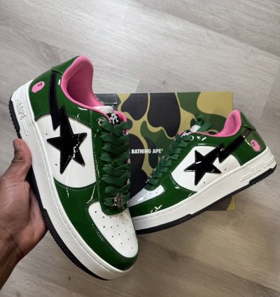 Bapesta 1 M2 Green Pink