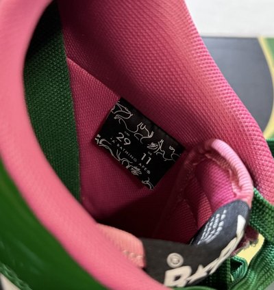 Bapesta 1 M2 Green Pink