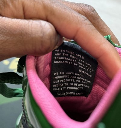 Bapesta 1 M2 Green Pink