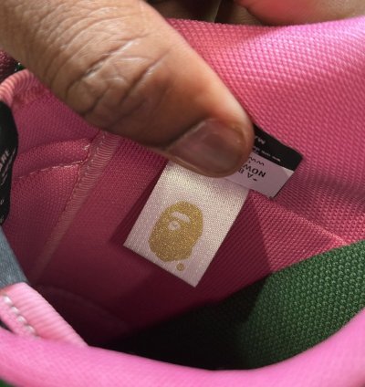 Bapesta 1 M2 Green Pink