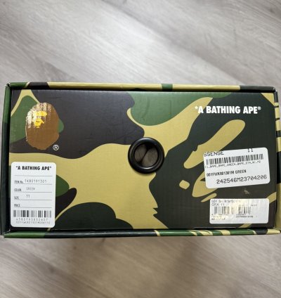 Bapesta 1 M2 Green Pink