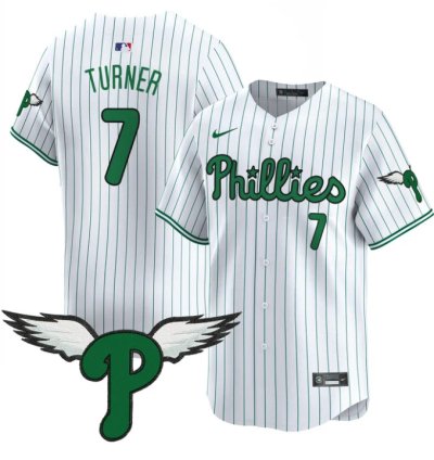 Trea Turner Jersey 7 Philadelphia Phillies 2025 Vapor Premier Limited Stitched Pinstripe