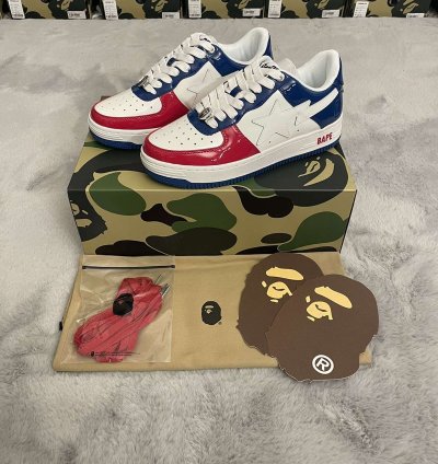 Bapesta 1 Usa France Red White Blue Size 13