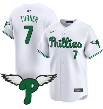 Trea Turner Jersey 7 Philadelphia Phillies 2025 Vapor Premier Limited Stitched White