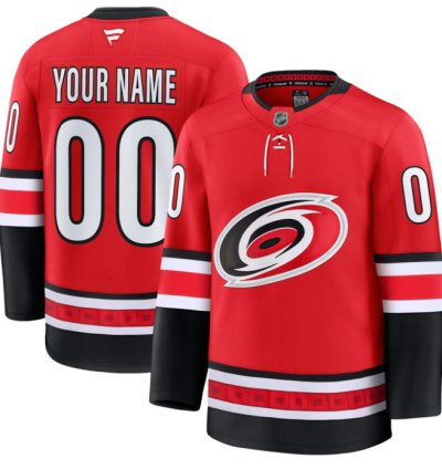 Custom Carolina Hurricanes Jersey Name And Number Premium All Stitched Red