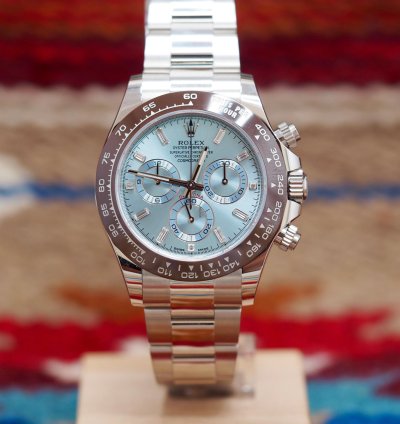 Rolex Daytona 116506 Platinum Baguette Dial Blue Ice New 2023