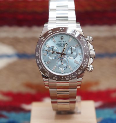 Rolex Daytona 116506 Platinum Baguette Dial Blue Ice New 2023