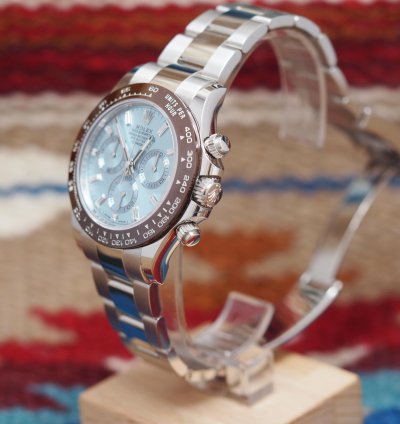 Rolex Daytona 116506 Platinum Baguette Dial Blue Ice New 2023