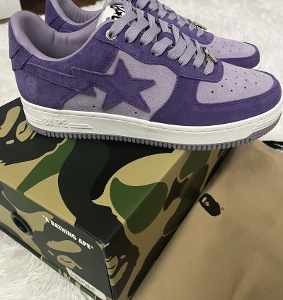 Bapesta 3 Suede Purple Size 8 5 New