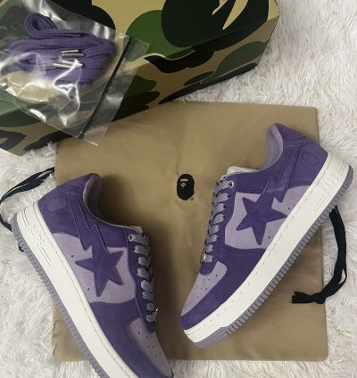 Bapesta 3 Suede Purple Size 8 5 New
