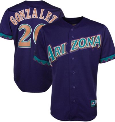Arizona Diamondbacks Luis Gonzalez Purple Throwback Jersey